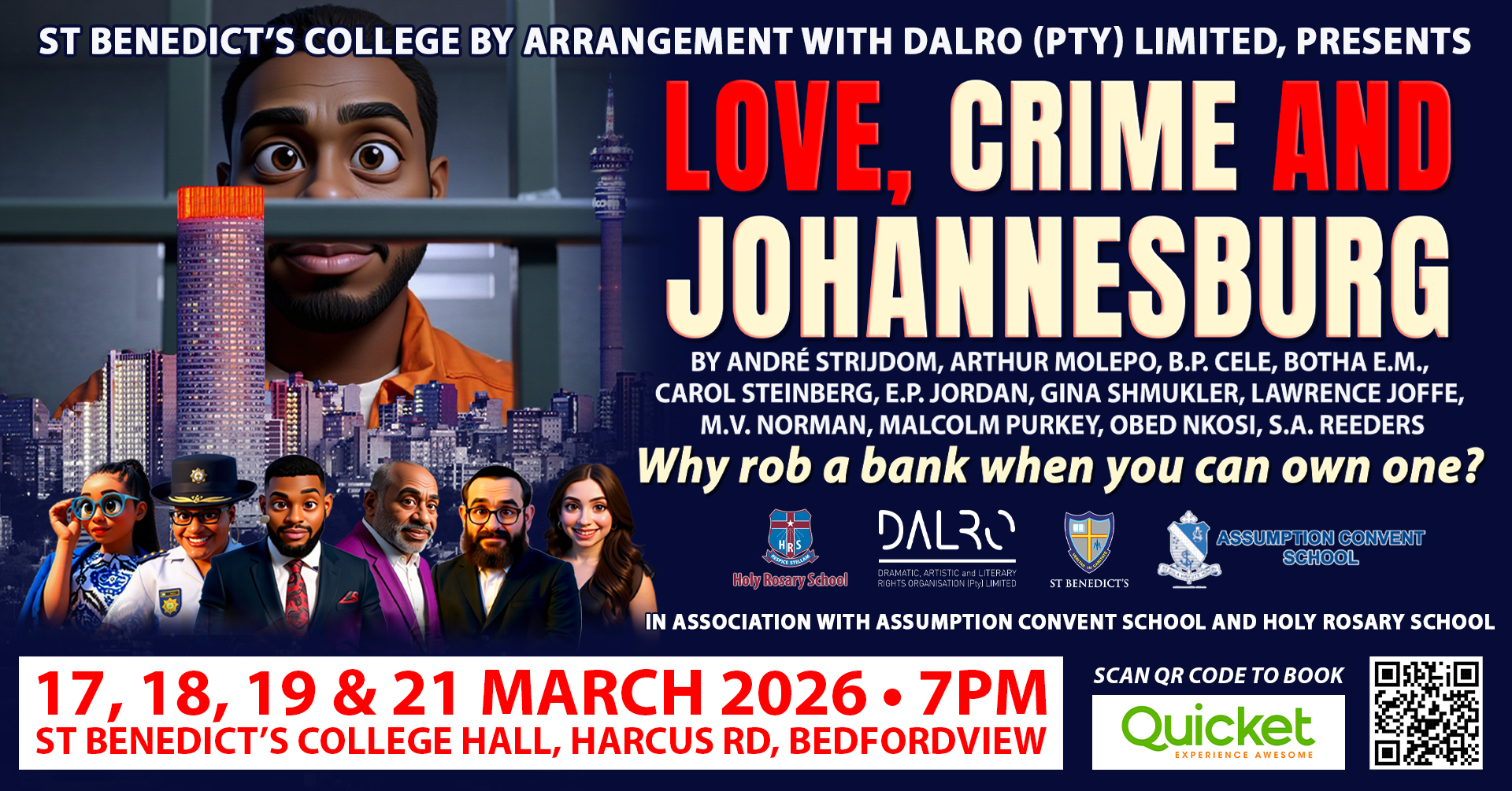 Love, Crime and Johannesburg - Tickets to our musical