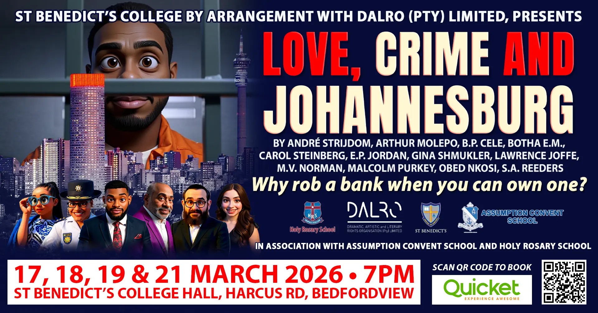 Love, Crime and Johannesburg - Tickets to our musical